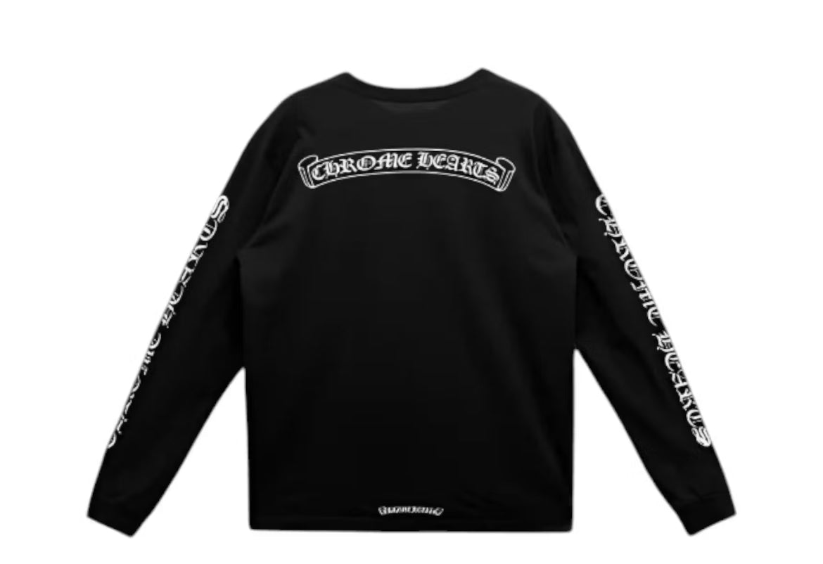 Chrome Hearts Scroll Logo Longsleeve