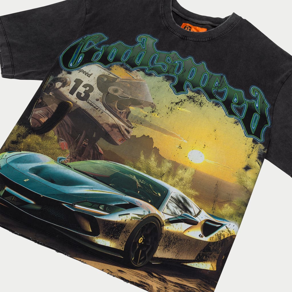 GodSpeed Sunset Drift T-Shirt (Grey wash)