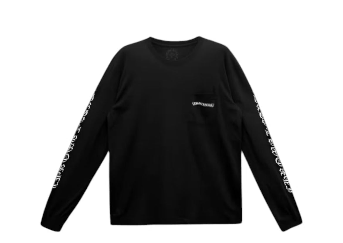 Chrome Hearts Scroll Logo Longsleeve