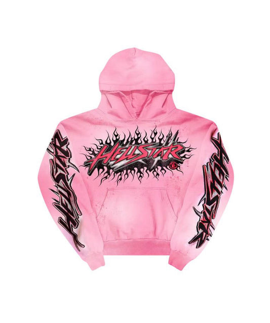 Hellstar Brainwashed Hoodie Pink