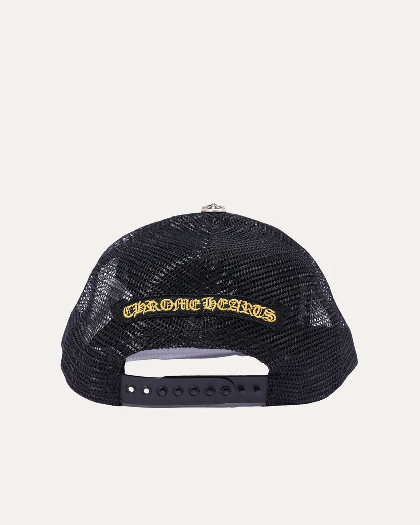 Chrome Hearts Cross Trucker Hat Black Yellow