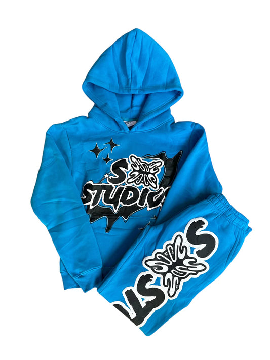 SB STUDIOS STAIN BANDZ BLUE FULL SWEATSUIT