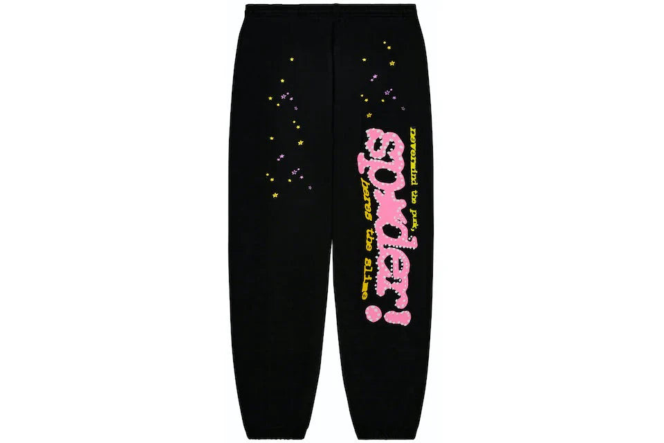 SPIDER PINK AND BLACK SWEATS