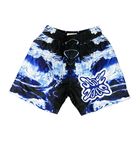 SB STUDIOS STAIN BANDZ BLUE/BLACK MESH SHORTS