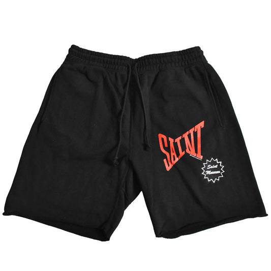 SAINT MICHAEL SWEAT SHORTS (BLACK)